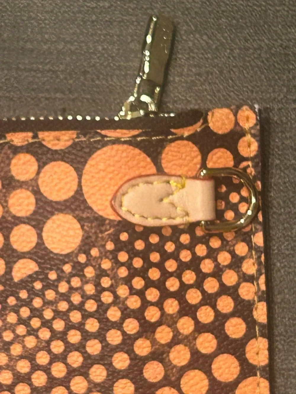 Louis Vuitton Brown Monogram Dot Cosmetic Pouch Louis Vuitton Yayoi Kusama - Picture 3 of 10